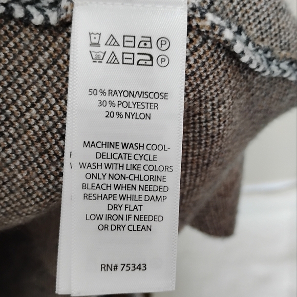 Joie Plaid Knit Hooded Jacket Women’s Large Belted Waist Preppy Travel Layering - Picture 6 of 7